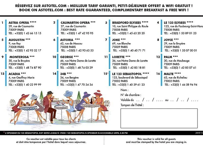 Caumartin Opera - Astotel Hotel París